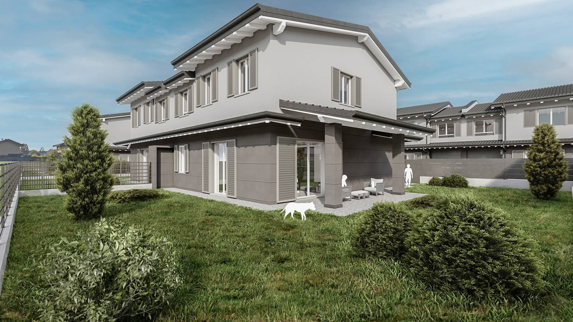 NUOVA VILLA BIFAMILIARE CIRCONDATA DA GIARDINO PRIVATO -  RISERVATA!